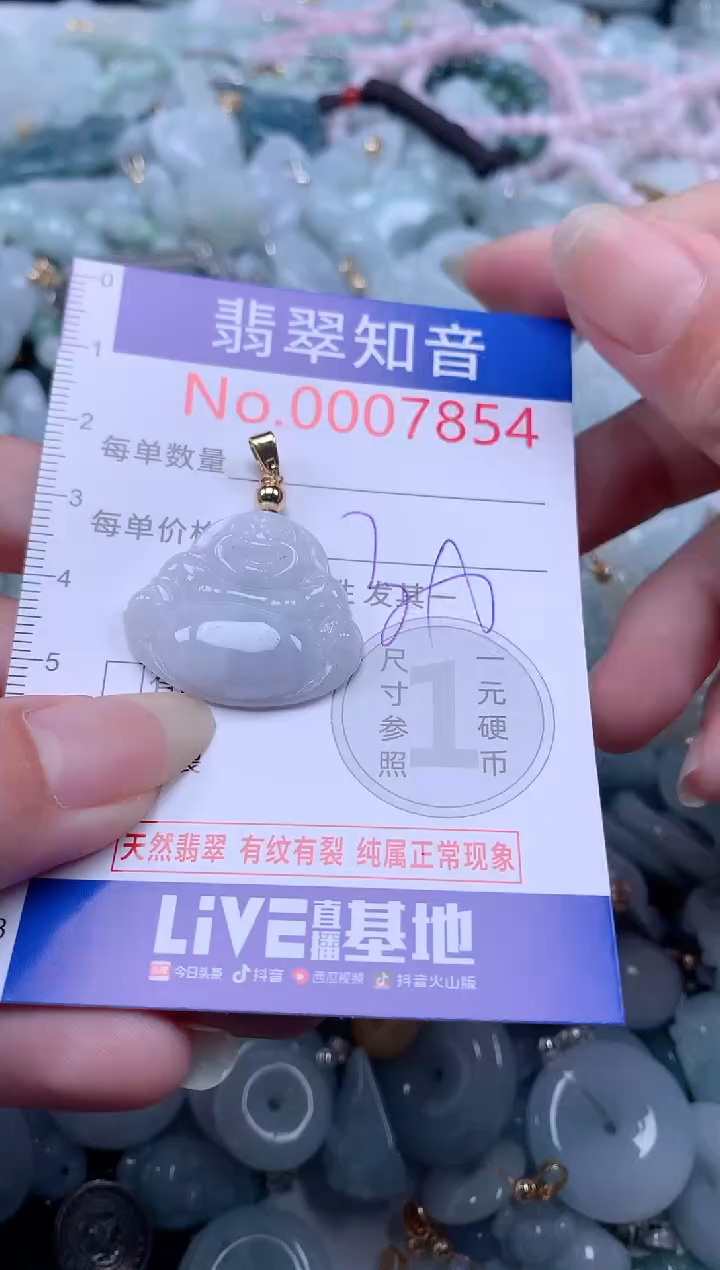 翡翠未镶嵌吊坠(不含链)7854