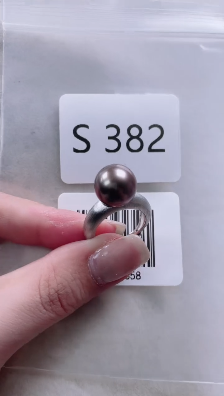 【闪购商品】海水珍珠戒指银S925镶嵌S382