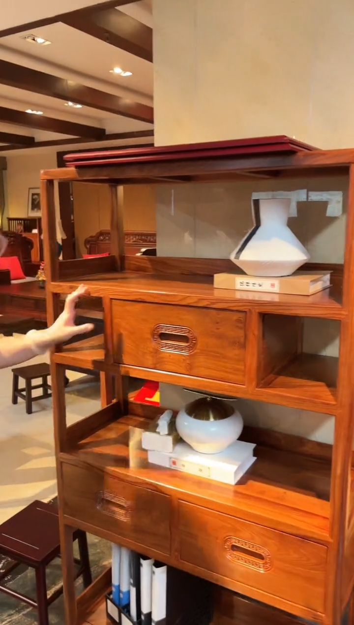 紫檀木类书柜博古架刺猬紫檀