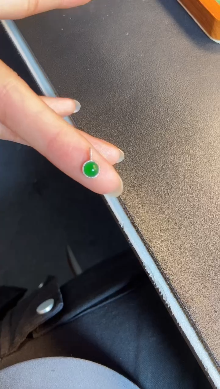 吊坠(不含链)银S925镶嵌翡翠1