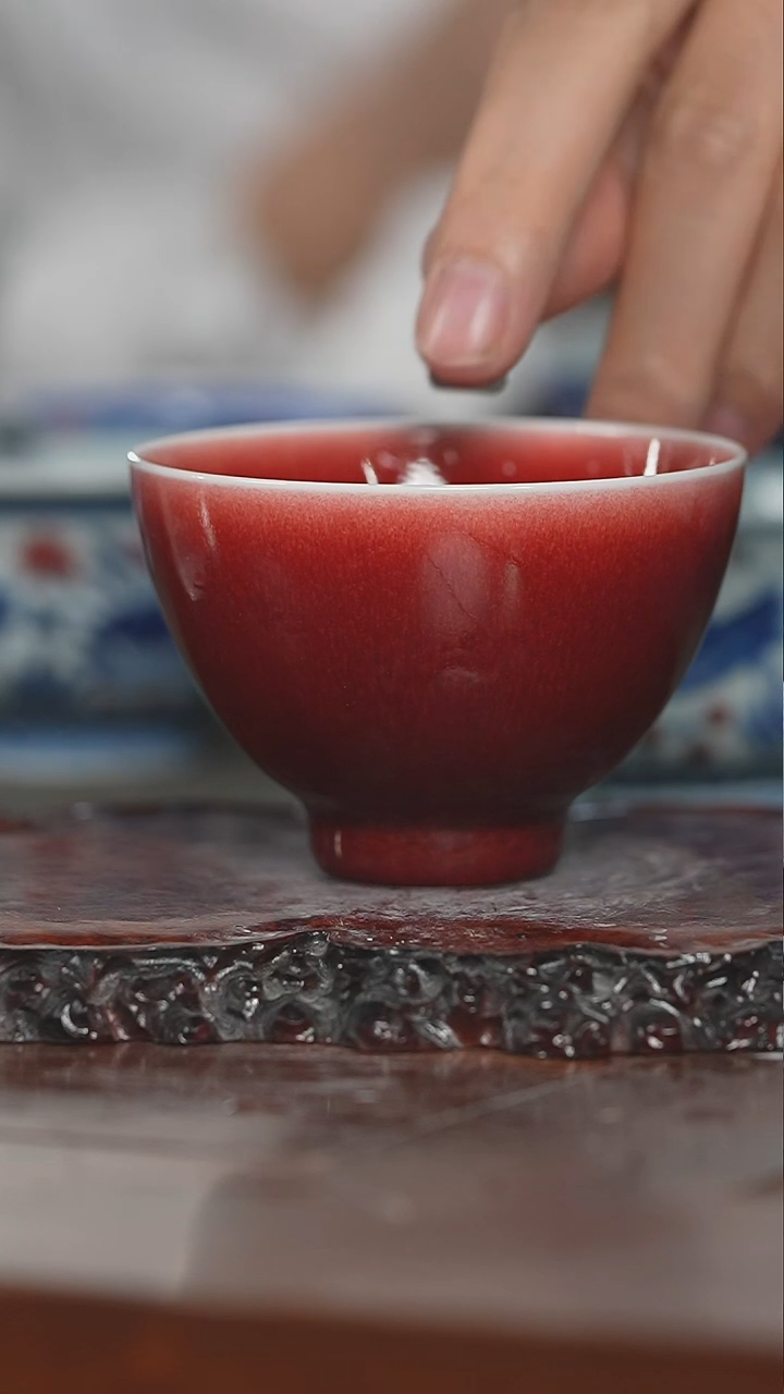 润翠堂郎红鸡心杯020