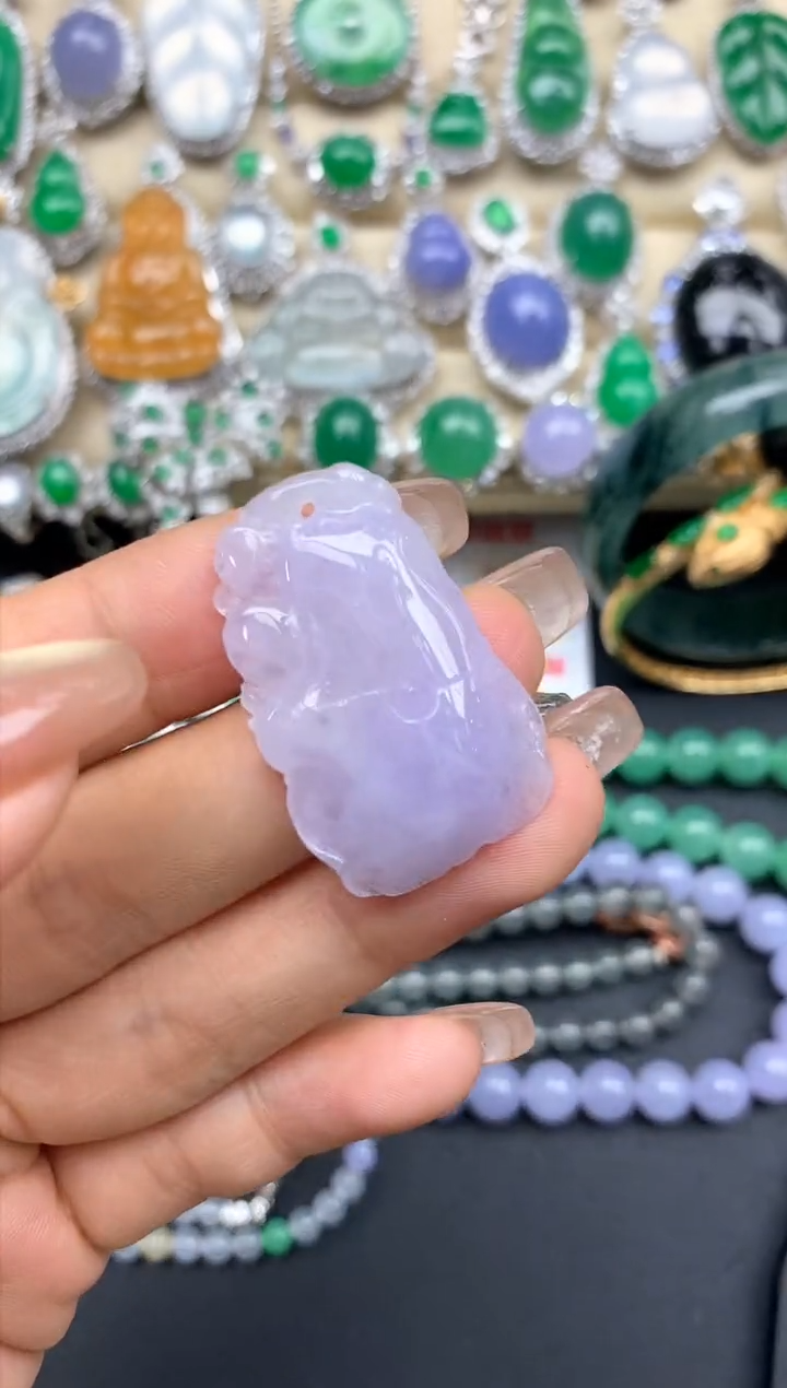 颈饰未镶嵌翡翠13-中国好珍宝