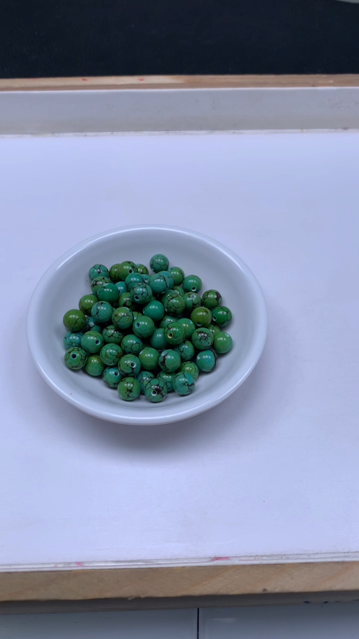 未镶嵌玛瑙手饰D445 黄皮网纹 绿 淞 8mm10个6.8元