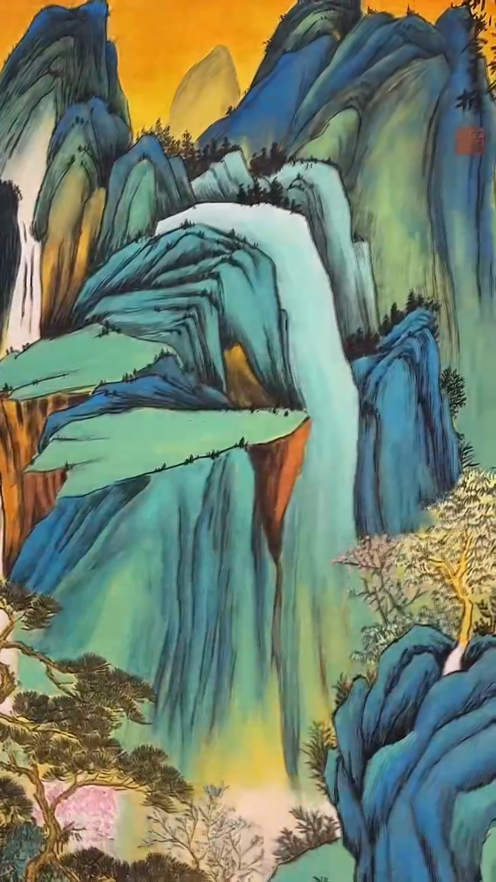 国画王炳杰手绘绘画作品14-18