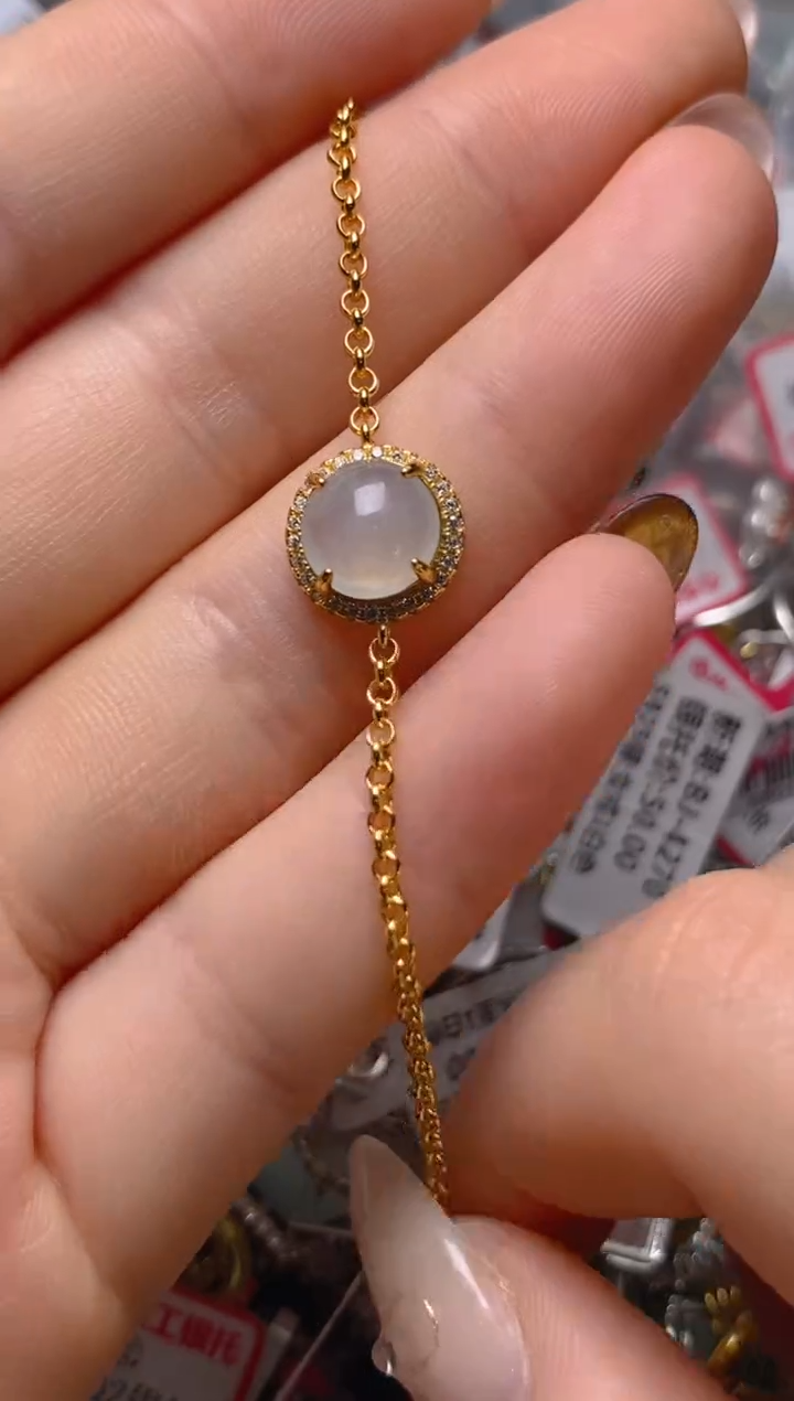 银S925镶嵌戒指翡翠百内无证书