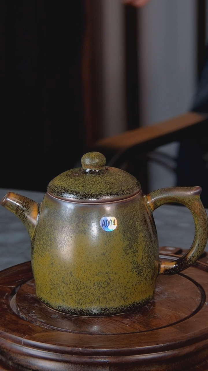 【闪购商品】壶景韵堂仿清官窑制茶叶末釉秦权壶窑变色