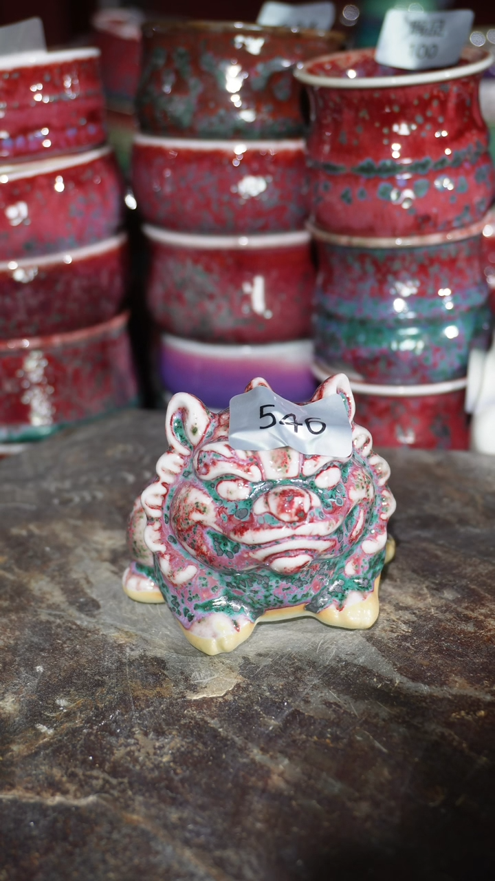 摆件陶精品窑变钧瓷茶器