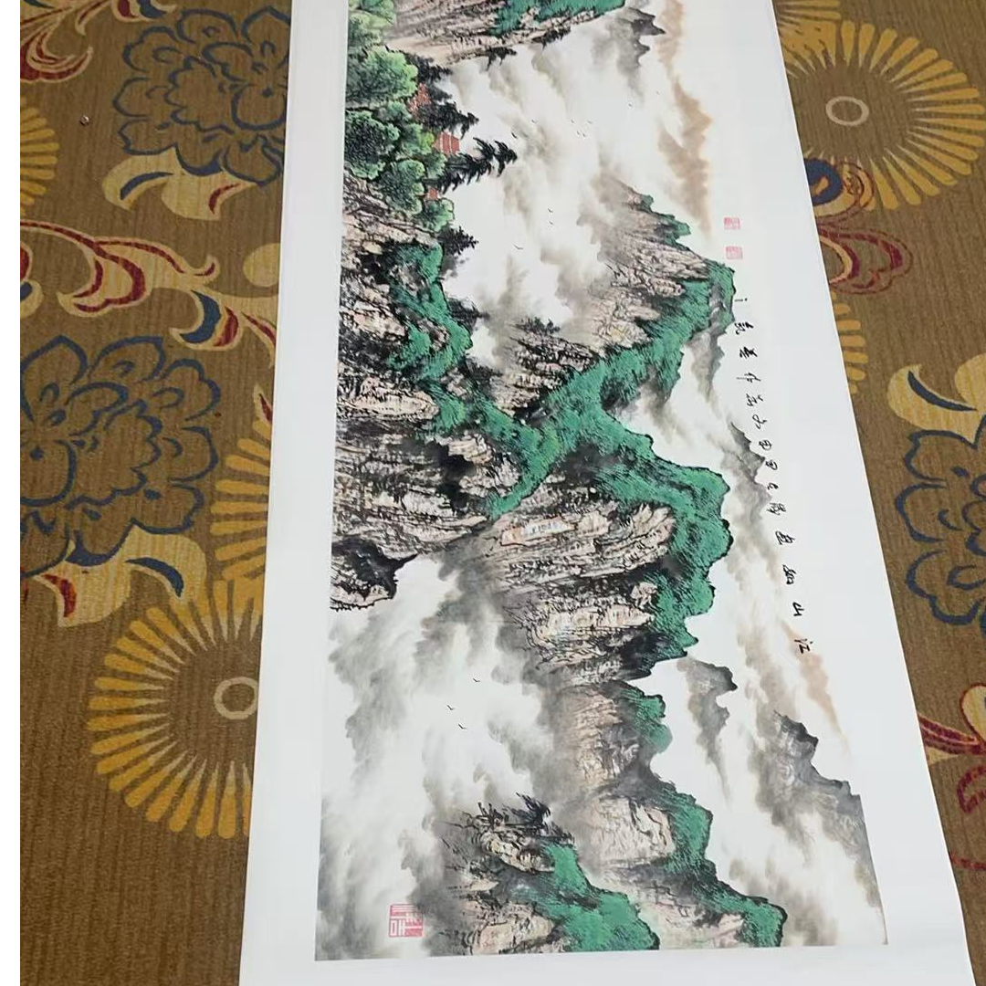 贾文华山水作品 江山如画