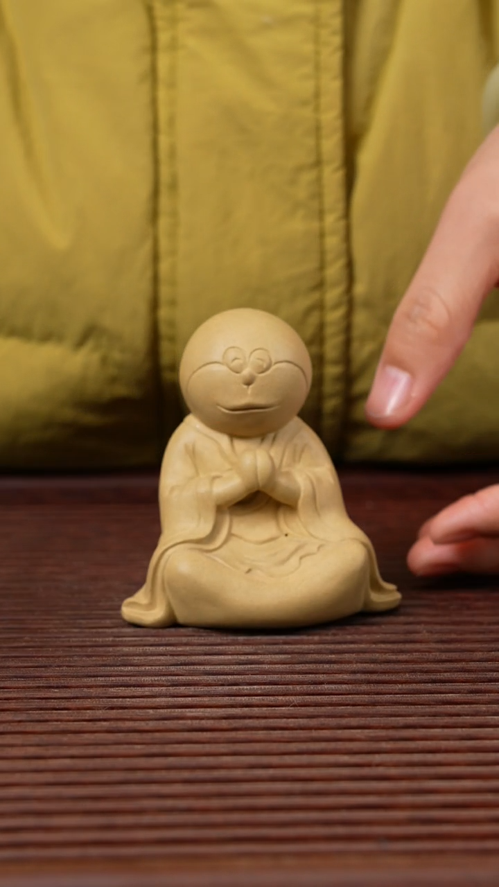 【闪购商品】紫砂茶宠机器猫，