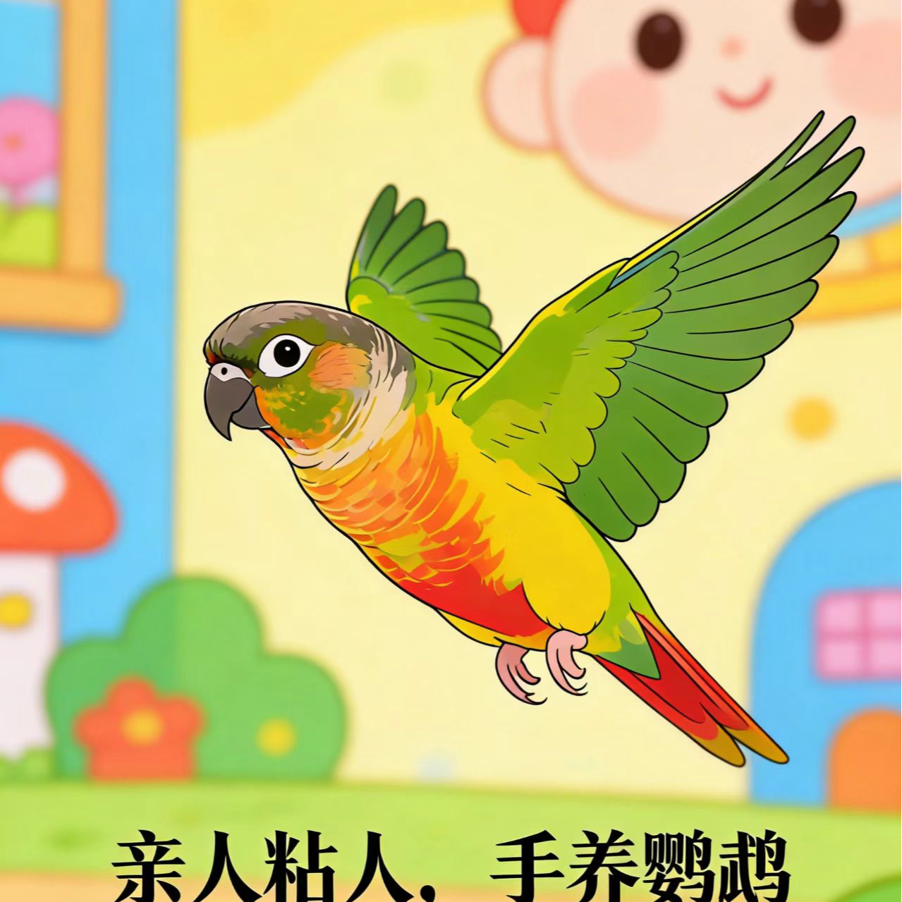 手养亲人可上手鹦鹉雏鸟顺丰活体包邮