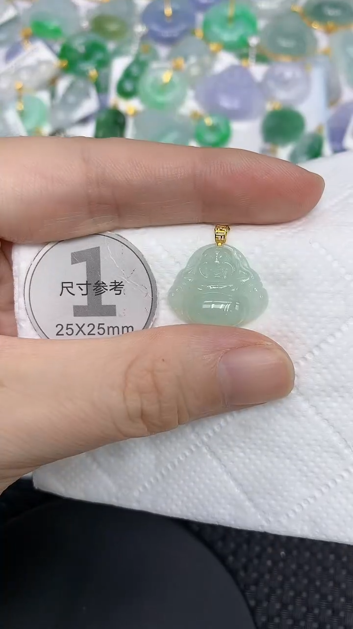 颈饰18K金镶嵌翡翠11111111111
