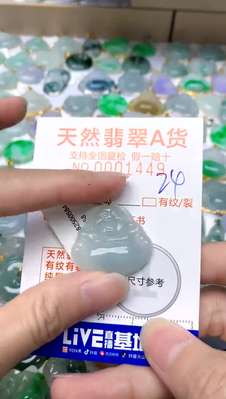 【闪购商品】翡翠颈饰18K金镶嵌24天然A货翡翠