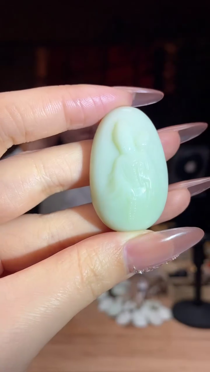 和田玉未镶嵌颈饰D361