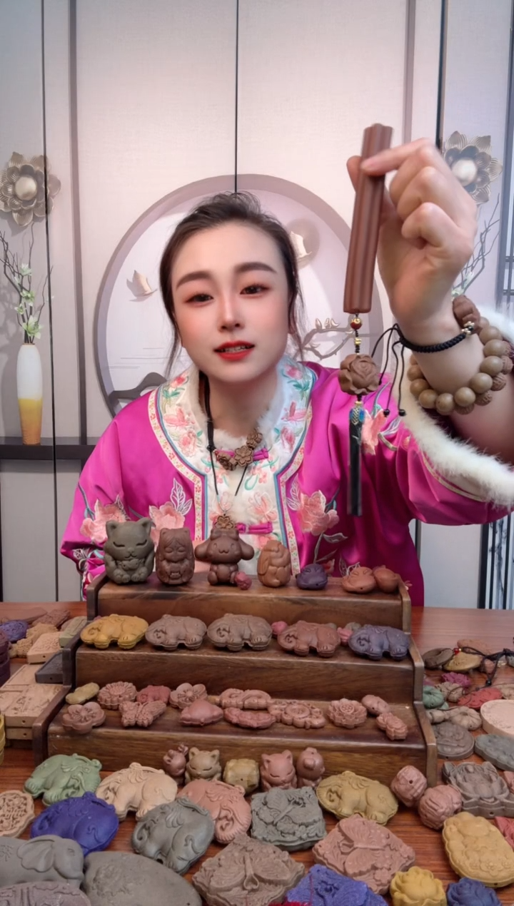 【闪购商品】泥塑倾国红麝棒棒设计款+花朵