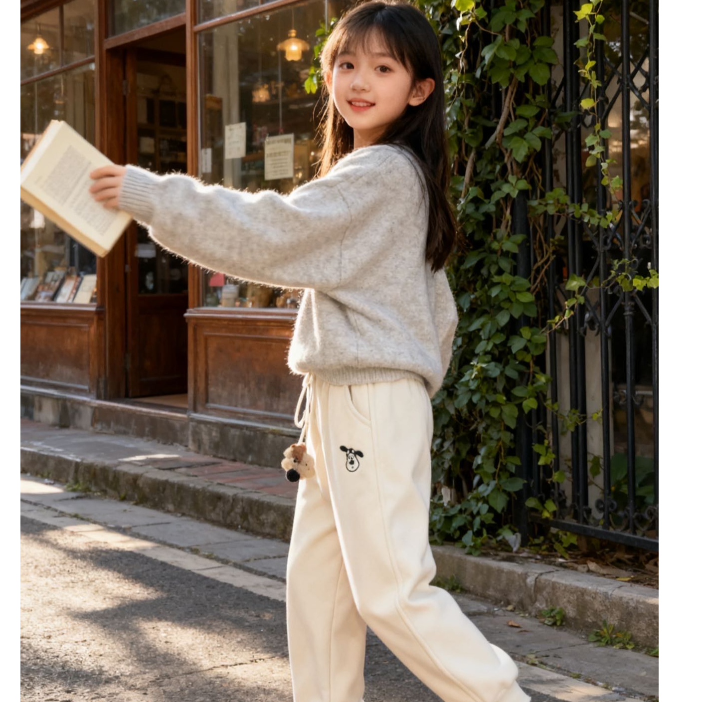 26038高端专享秋冬款休闲裤杏色