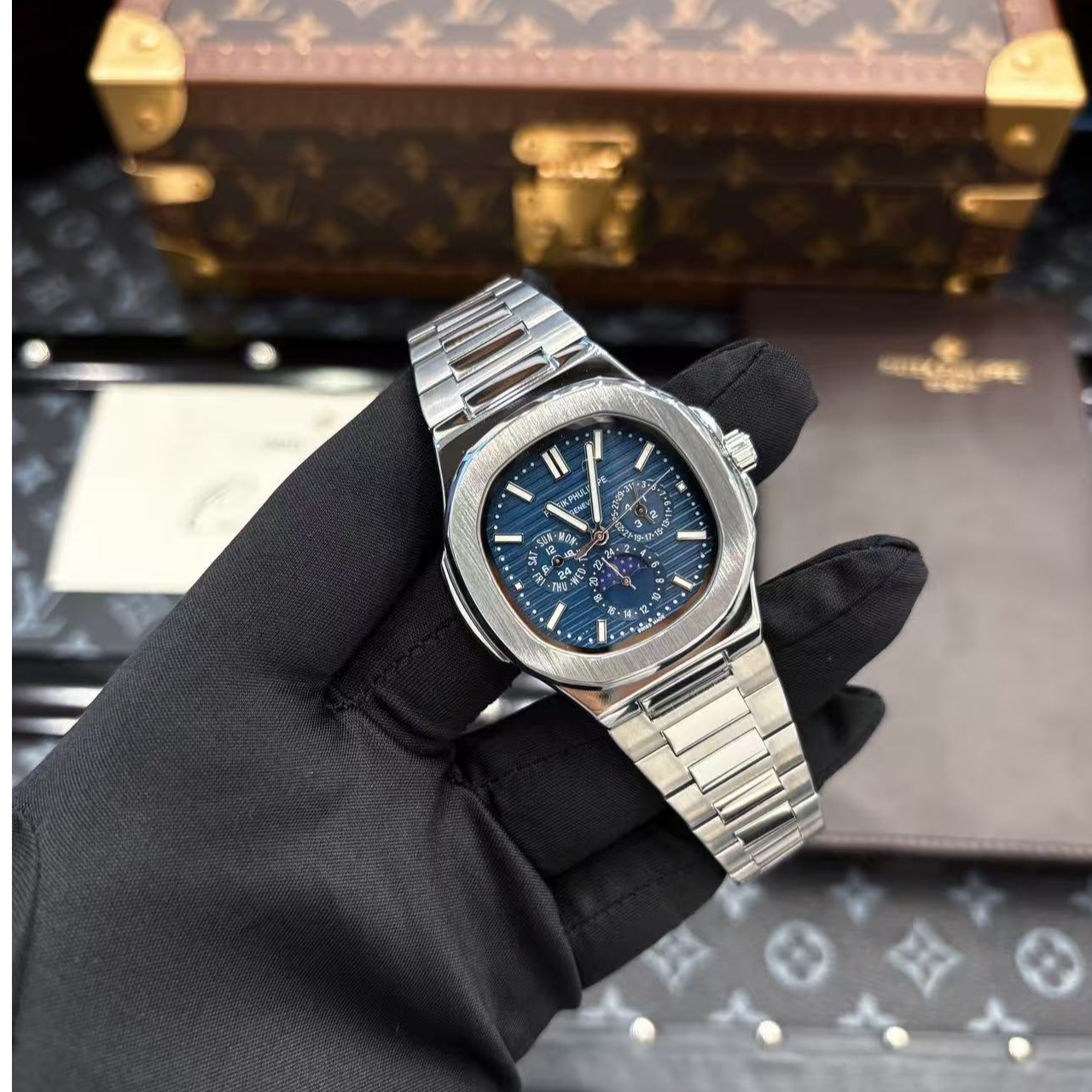 全新正品/5740鹦鹉螺系列/多功能/40mm/全自动机械表/X