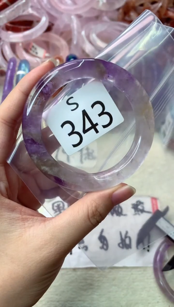 未镶嵌手镯水晶S343-54
