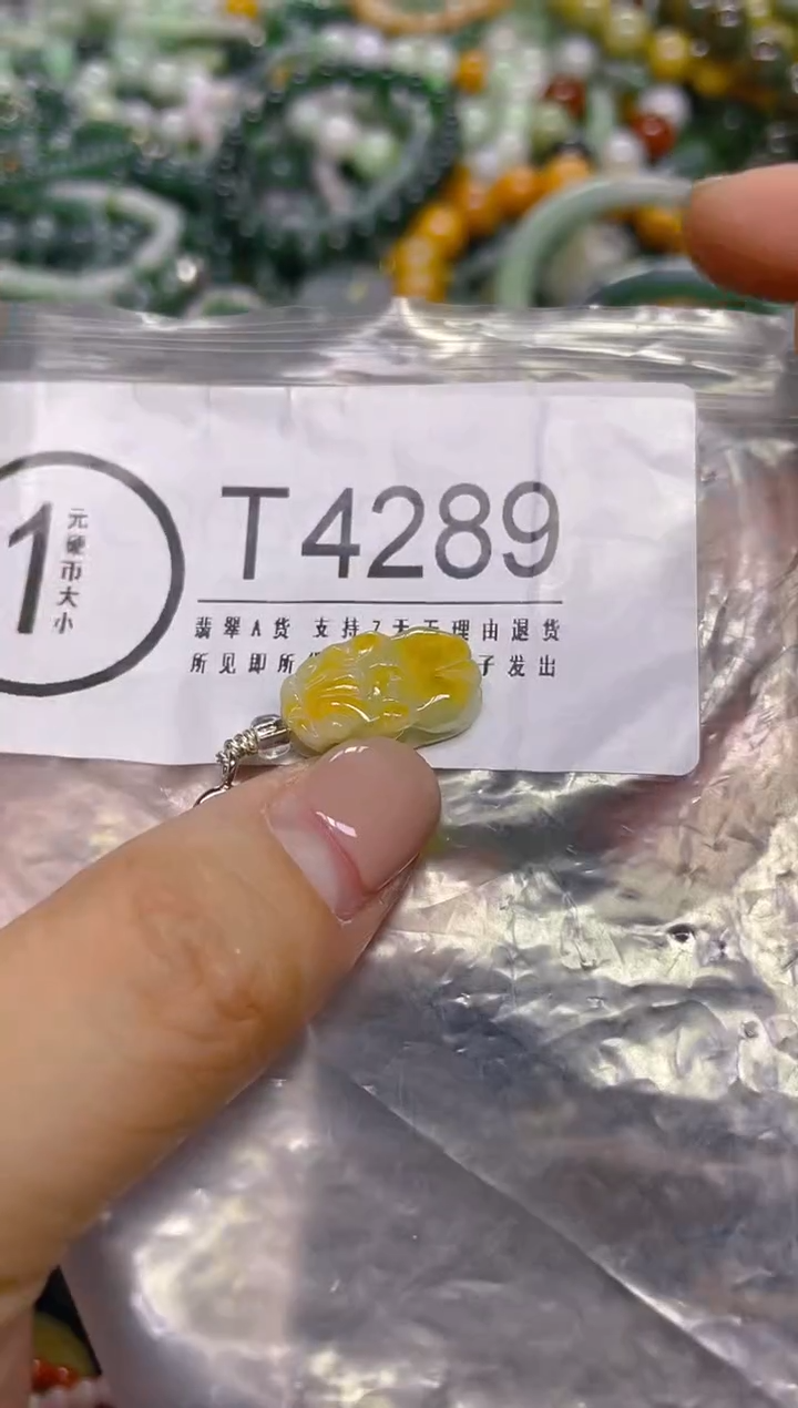颈饰未镶嵌翡翠/ T /翡翠A货，一件也是批发价