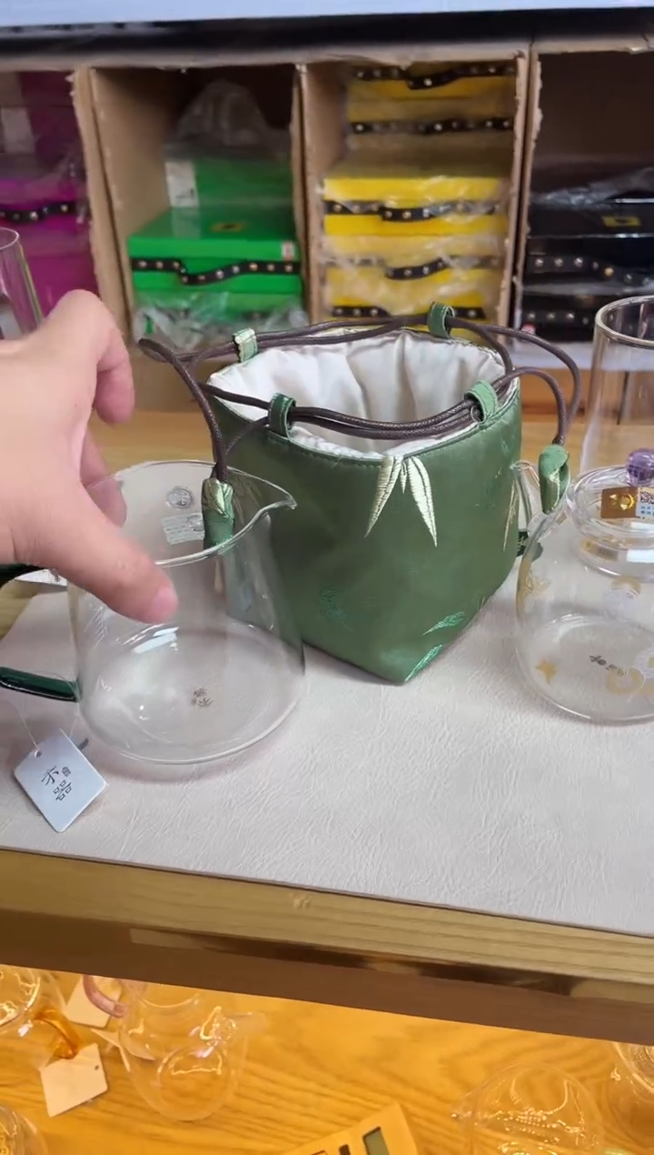 禾器/承轩茶海/墨绿+茶事包（翠竹）