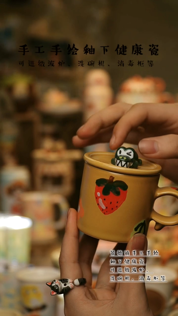 【闪购商品】杯景德镇高温釉下彩&W651-3