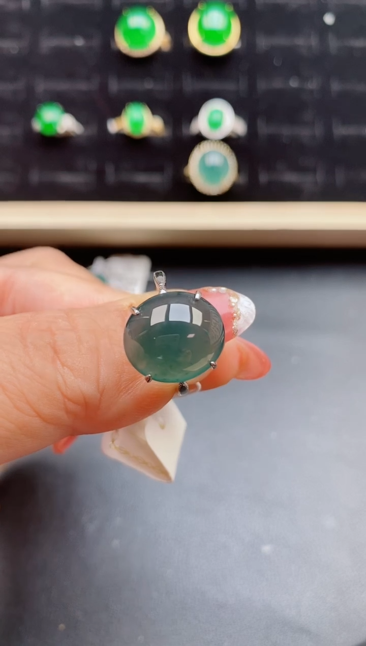 【闪购商品】翡翠戒指银S925镶嵌85800