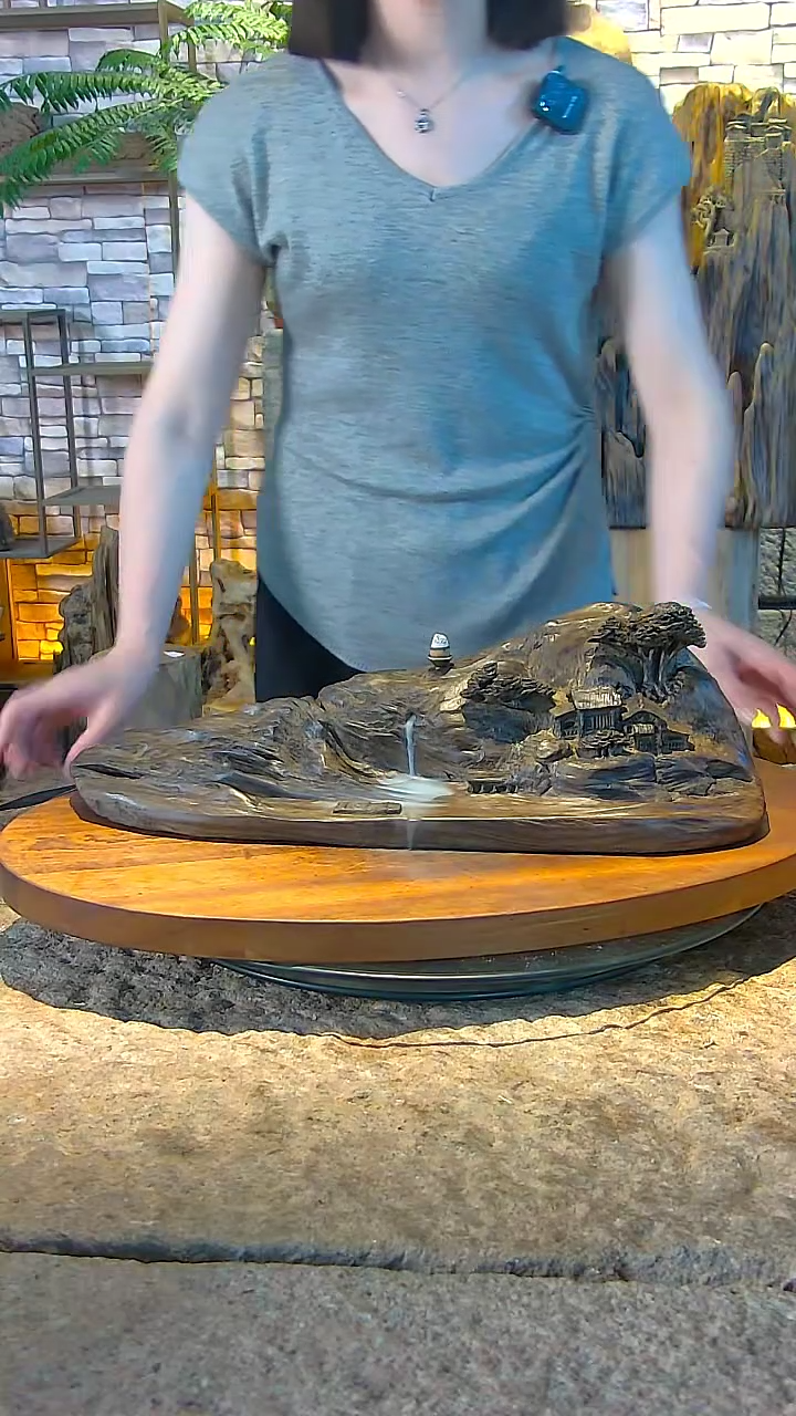 木金丝楠阴沉木倒流香摆件