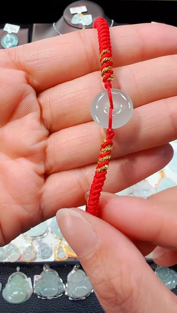 【闪购商品】翡翠手绳未镶嵌平安扣手绳