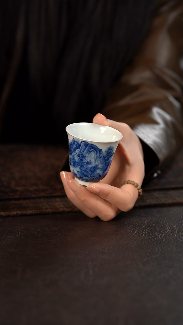 【闪购商品】杯HLX陶瓷重工山水甄选闻香杯 随机