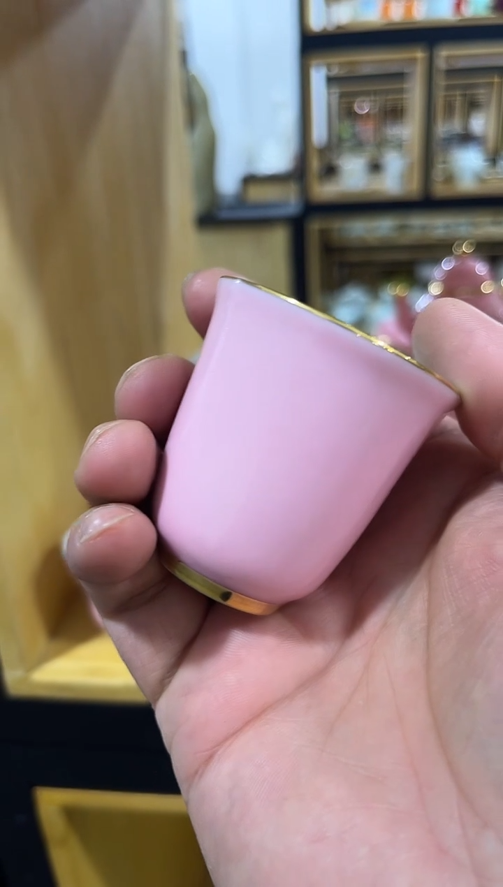 芭比粉描金闻香杯，冲单福利