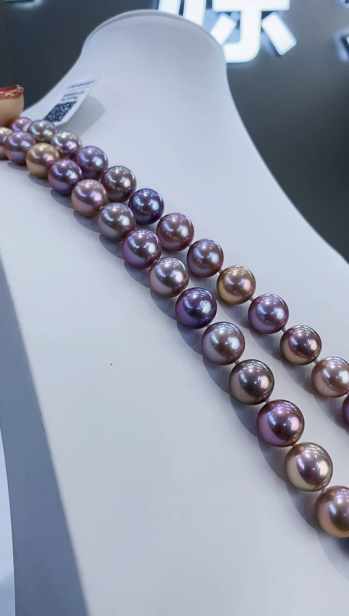 颈饰银S925镶嵌淡水珍珠Y淡水项链吉尔德