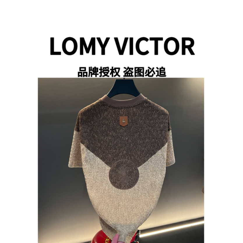 LOMY VICTOR欧洲站顶奢夏季男女同款时尚潮流新品T恤NZN1475