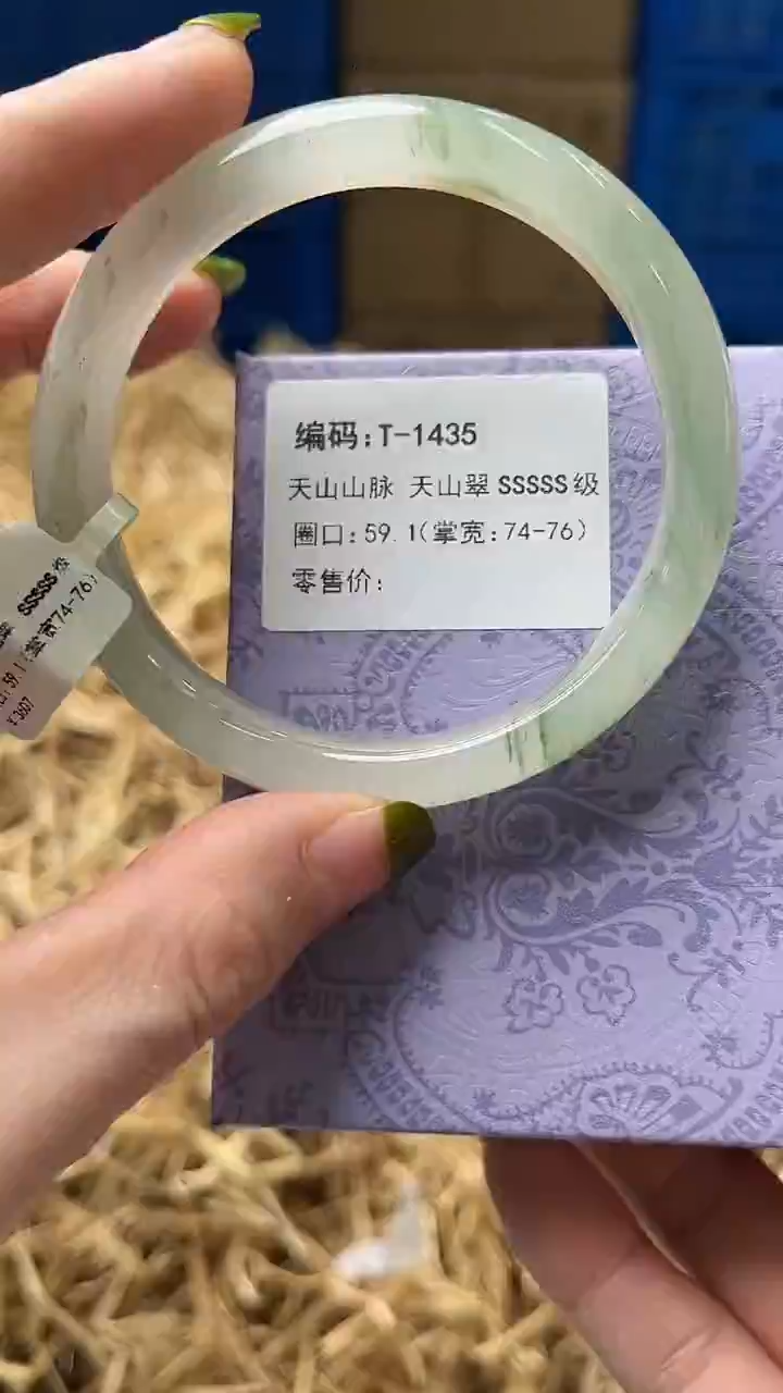 未镶嵌手镯石英质玉T1435