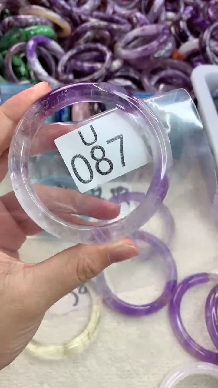 水晶手镯未镶嵌静**生U087-60
