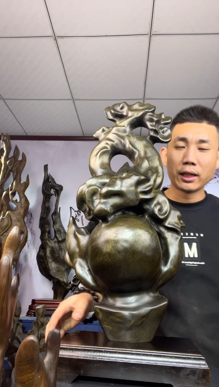 金丝楠木雕款啊*金丝楠木工艺品摆件