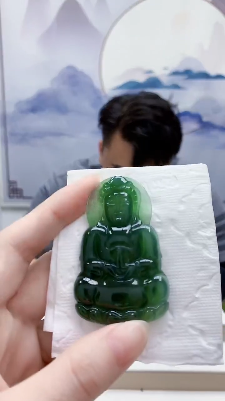 未镶嵌定制翡翠T*5060ry-毛货挂件17