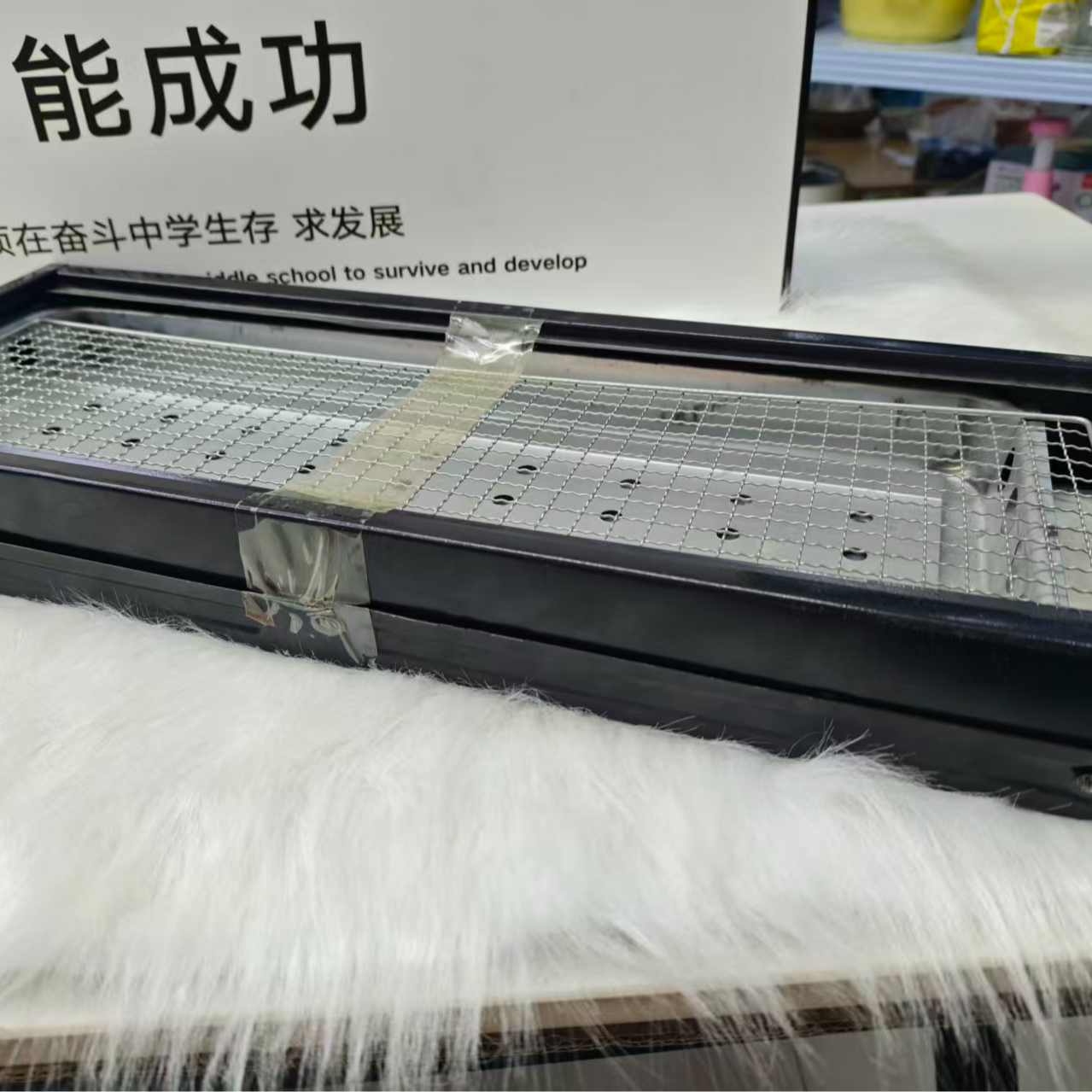 家用户外便携无烟折叠烧烤架木炭炉可用于庭院烤肉及围炉煮茶