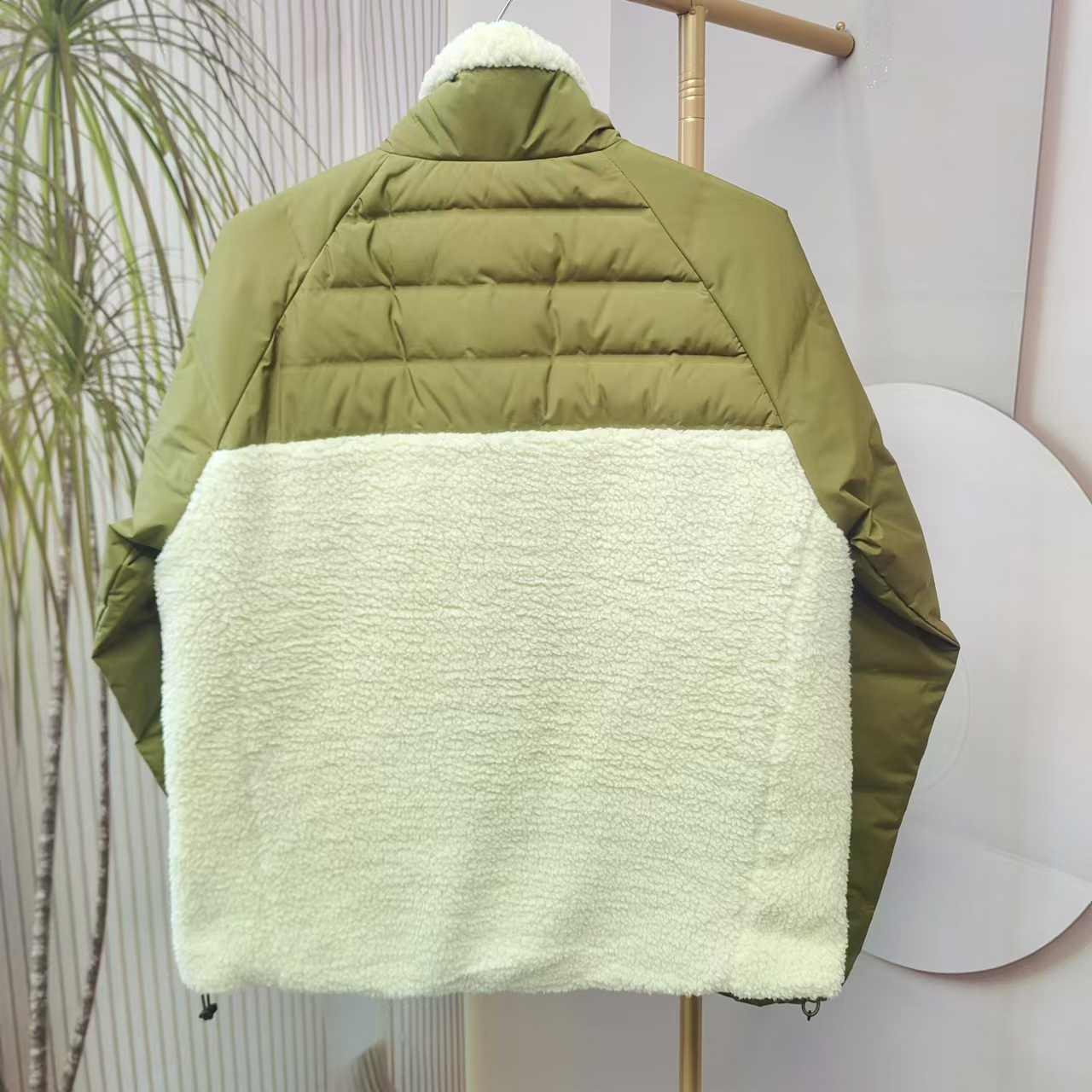 A916女士棉服时尚休闲保暖拼接冬季衣服