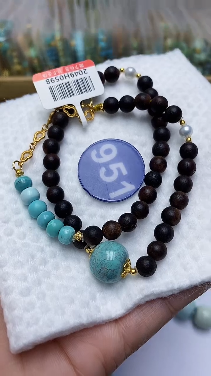 【闪购商品】绿松石项链银S925镶嵌951