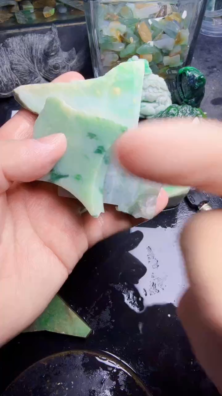 未镶嵌挂件翡翠天然翡翠084