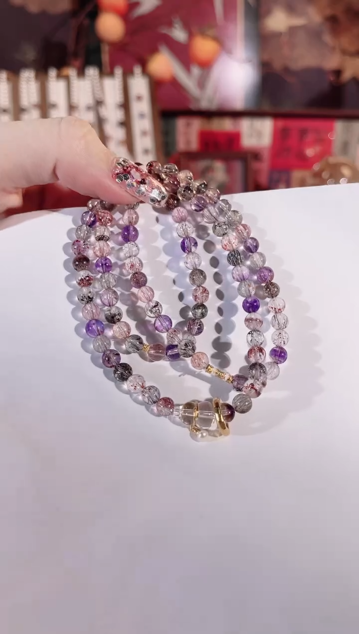 【闪购商品】水晶手链未镶嵌J330多样性发一 颜色微差