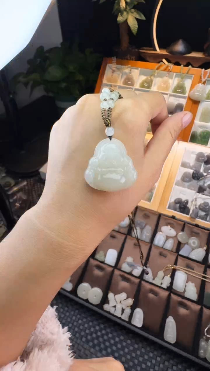 【闪购商品】和田玉颈饰未镶嵌30白玉佛公