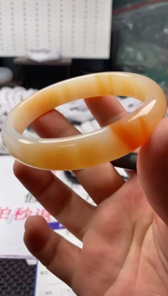 【闪购商品】玛瑙/玉髓手镯未镶嵌413-65多样性发货看清圈口下单