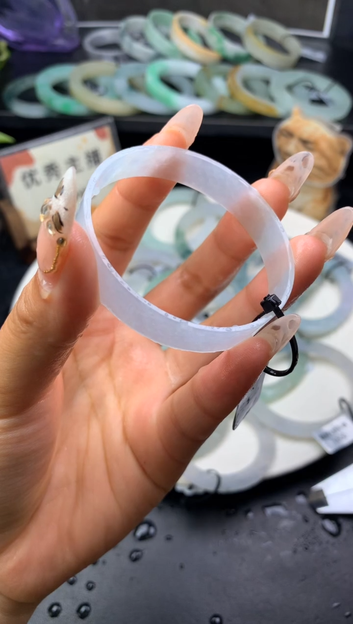 【闪购商品】定制翡翠翡翠手镯定制未镶嵌公主52-54