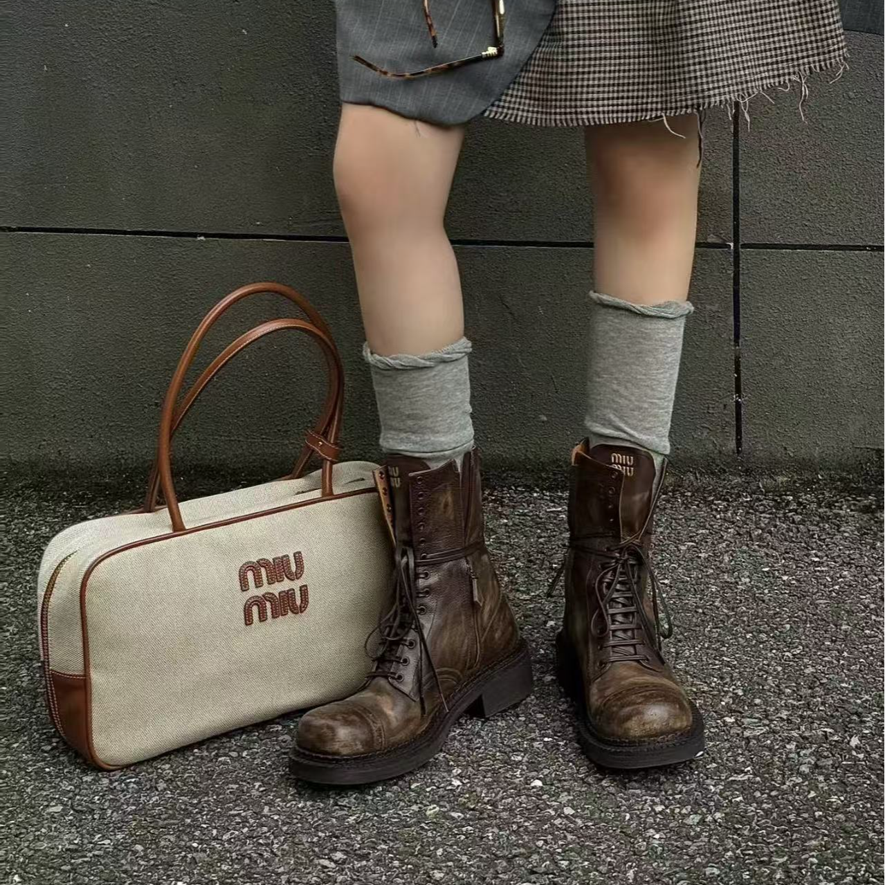 未使用 MIU MIU/缪缪 /六六/靴子