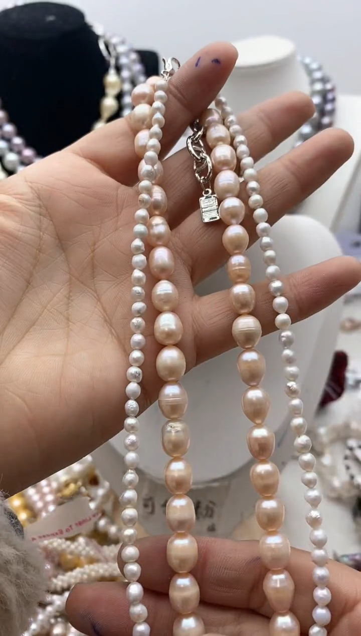 【闪购商品】淡水珍珠颈饰钛钢113