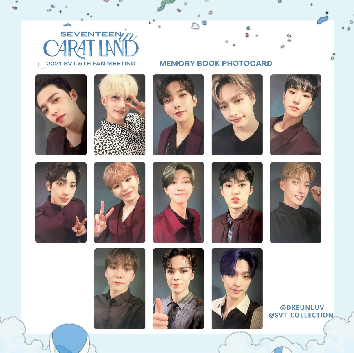 【顺丰包邮】SVT 次 小卡抽抽合集 nana克拉岛 home世巡日巡follow