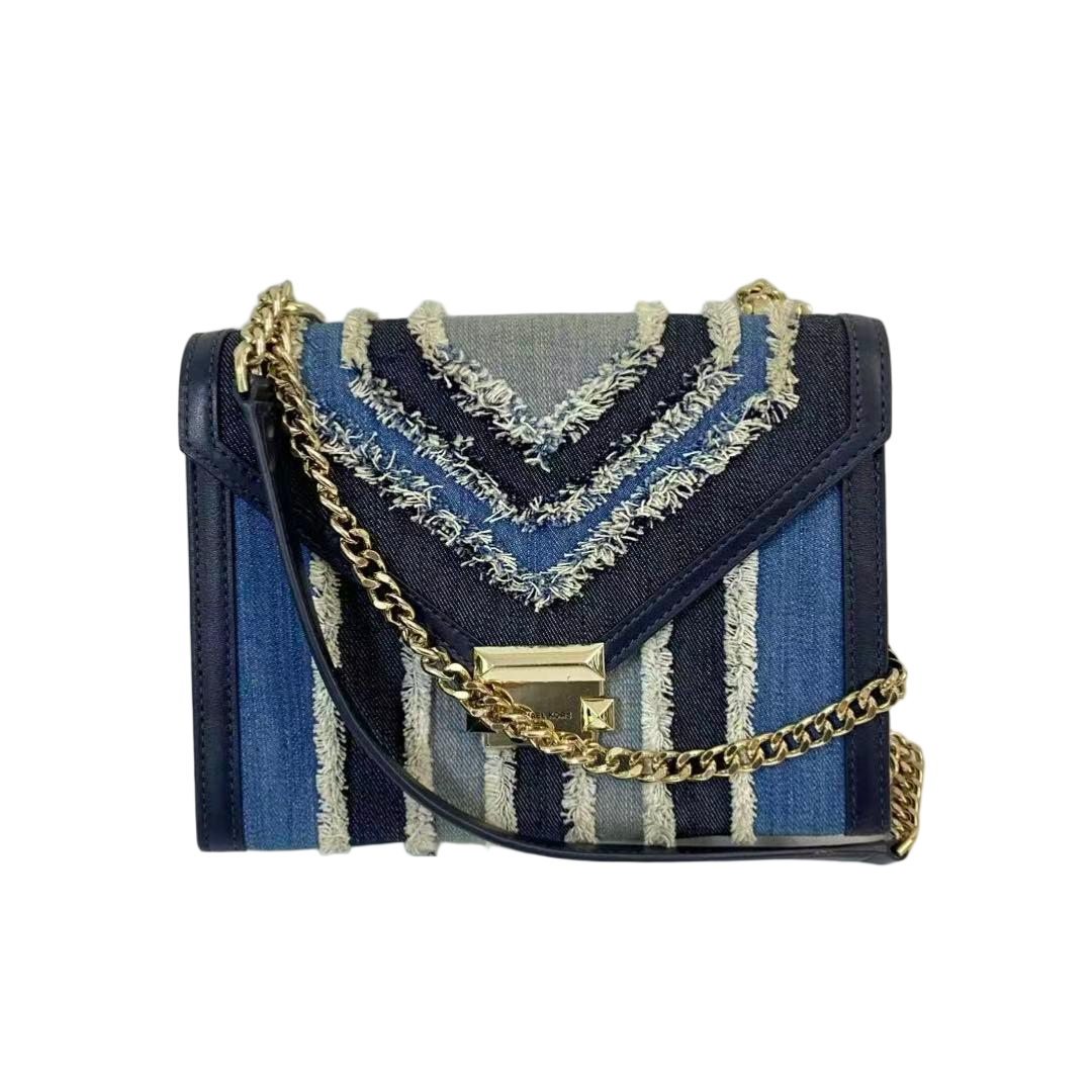 95新 MICHAEL KORS/迈克高仕 MK中古斜挎包Y-50555-B牛仔