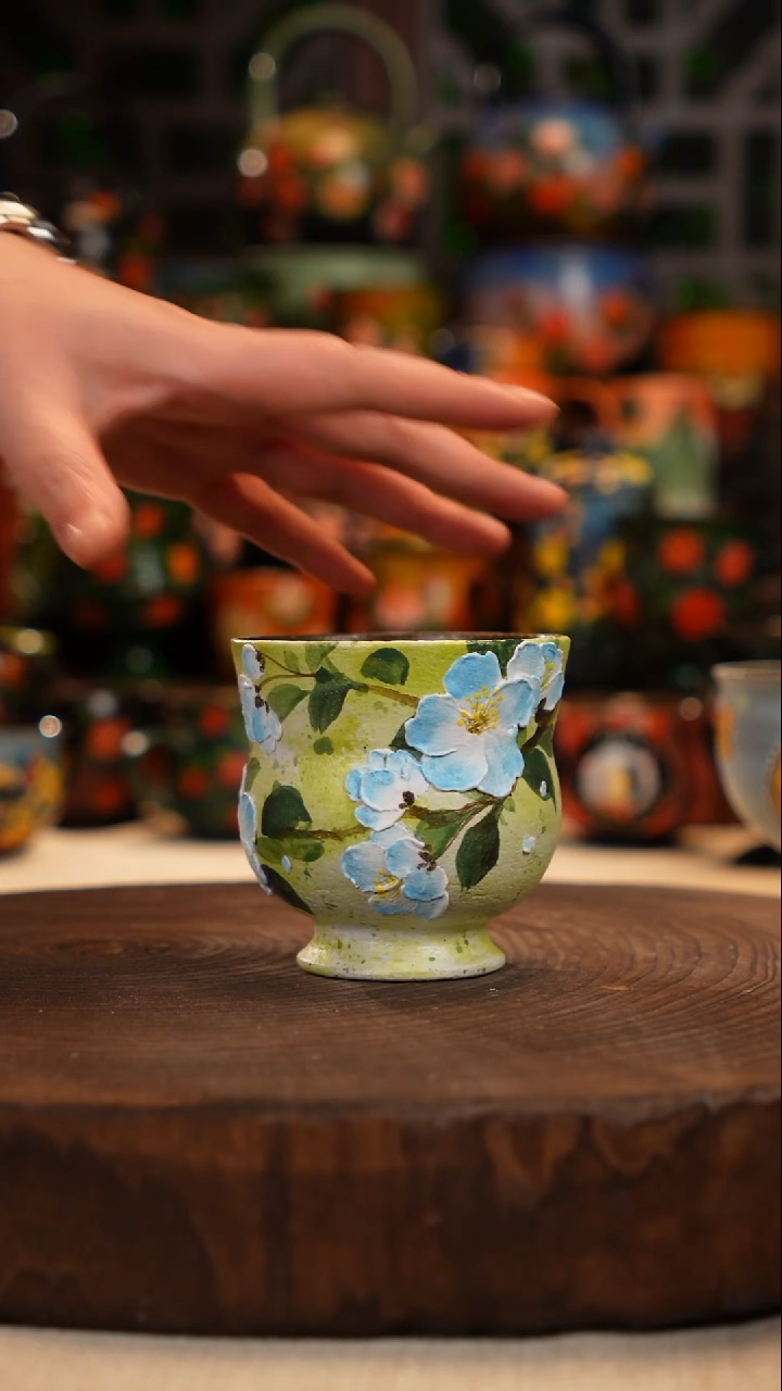 油画   釉下彩   杯子