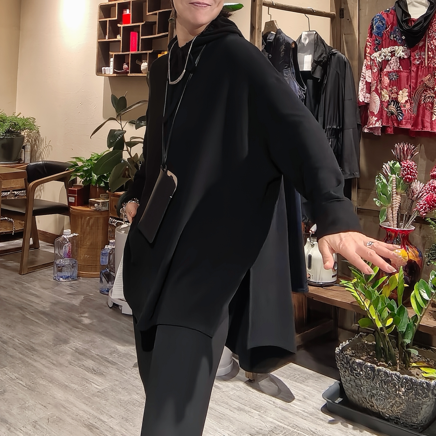 休闲时尚设计感连帽帽衫卫衣百搭黑色宽松韩版秋冬