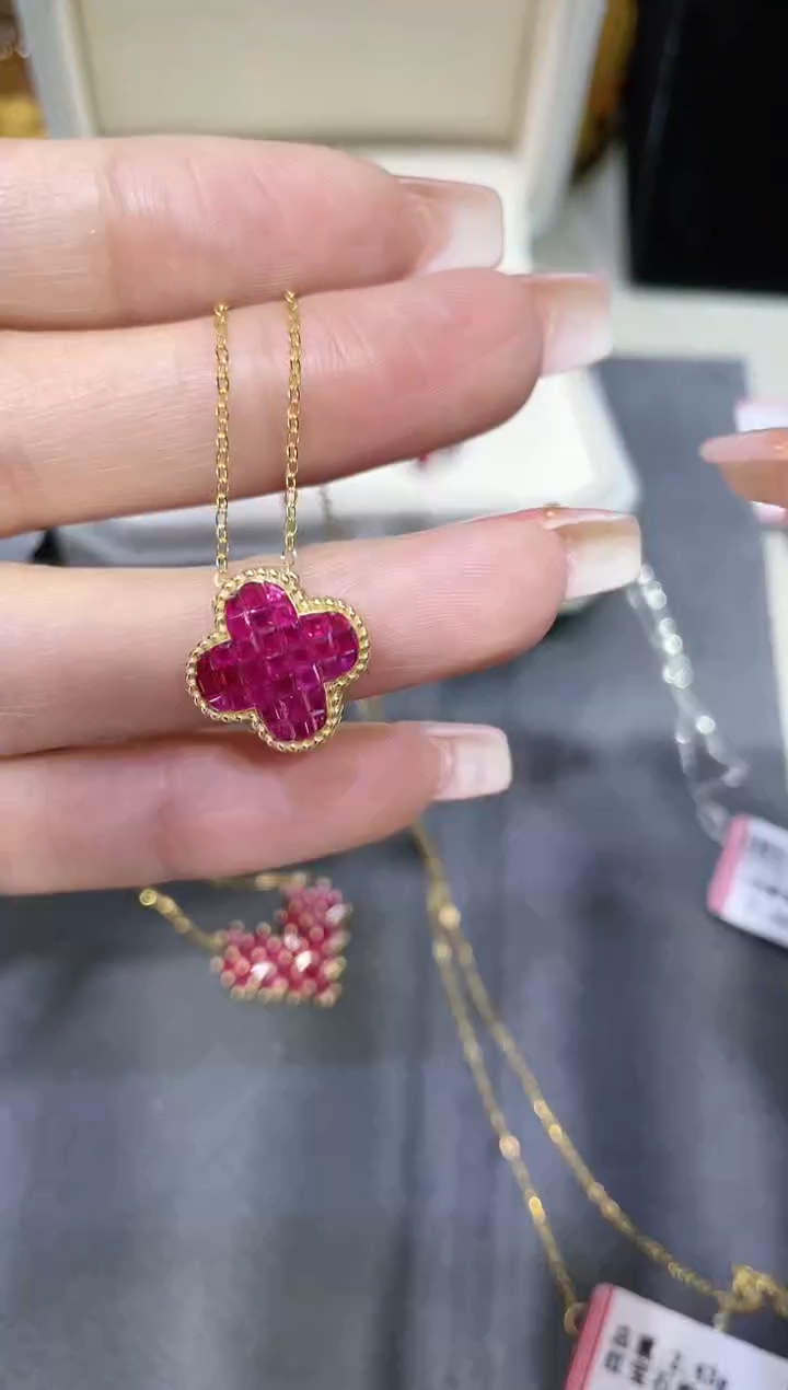【闪购商品】红宝石项链18K金镶嵌·